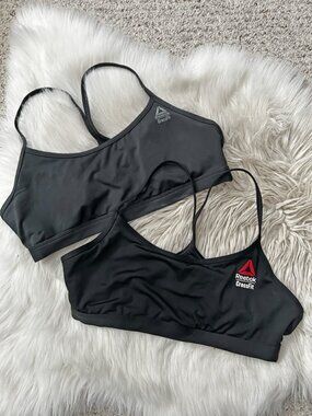 Reebok Women's Crossfit Skinny Bra 2 Pairs XL Gym Sports Bras